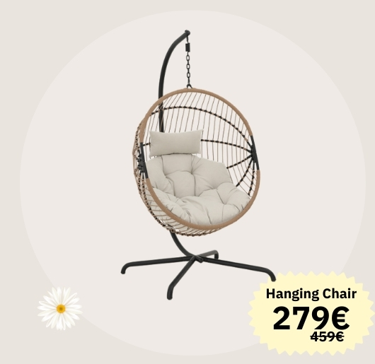 Maj Hanging chair including cushion